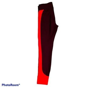 Maroon w/ neón orange Under Armour legging
